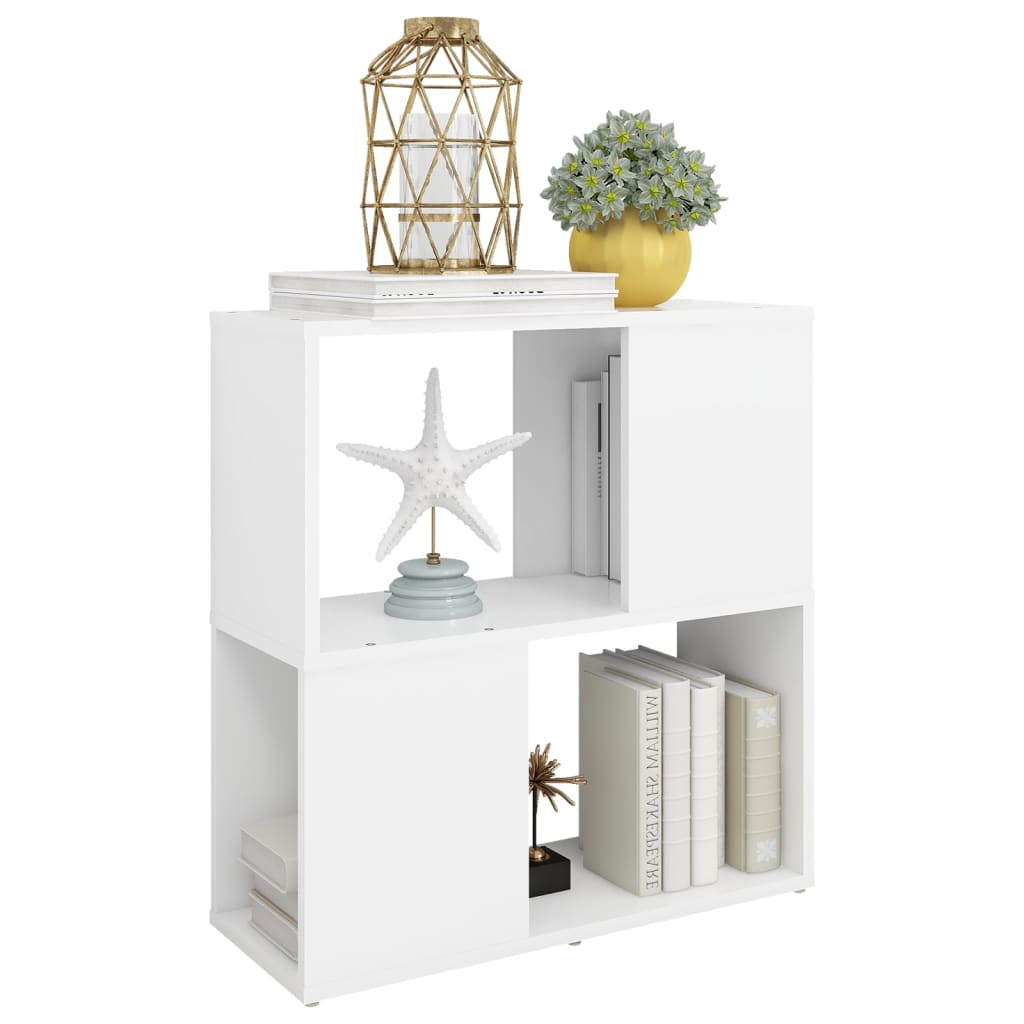 Boekenkast 60x24x63 cm bewerkt hout wit is nu te koop bij PeponiXL, paradijselijk wonen!