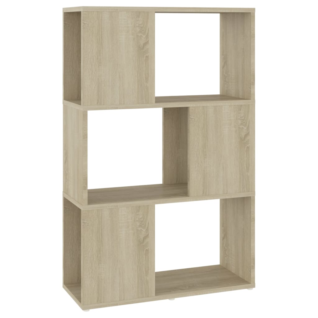 Boekenkast/kamerscherm 60x24x94 cm bewerkt hout sonoma eiken is nu te koop bij PeponiXL, paradijselijk wonen!