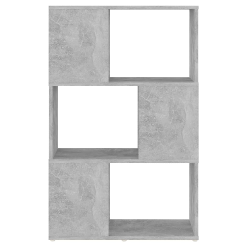 Boekenkast/kamerscherm 60x24x94 cm bewerkt hout betongrijs is nu te koop bij PeponiXL, paradijselijk wonen!