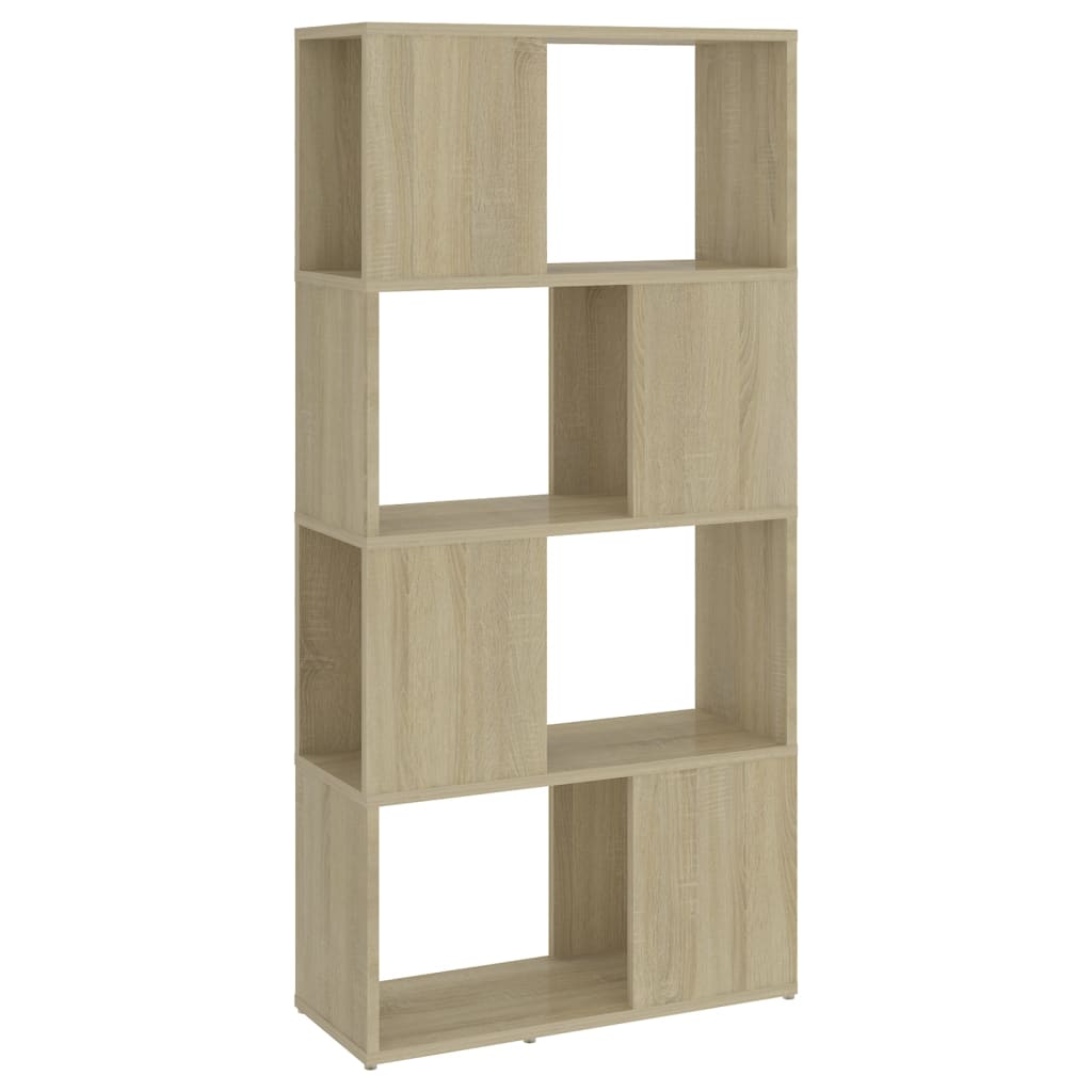 Boekenkast/kamerscherm 60x24x124,5 cm bewerkt hout sonoma eiken is nu te koop bij PeponiXL, paradijselijk wonen!