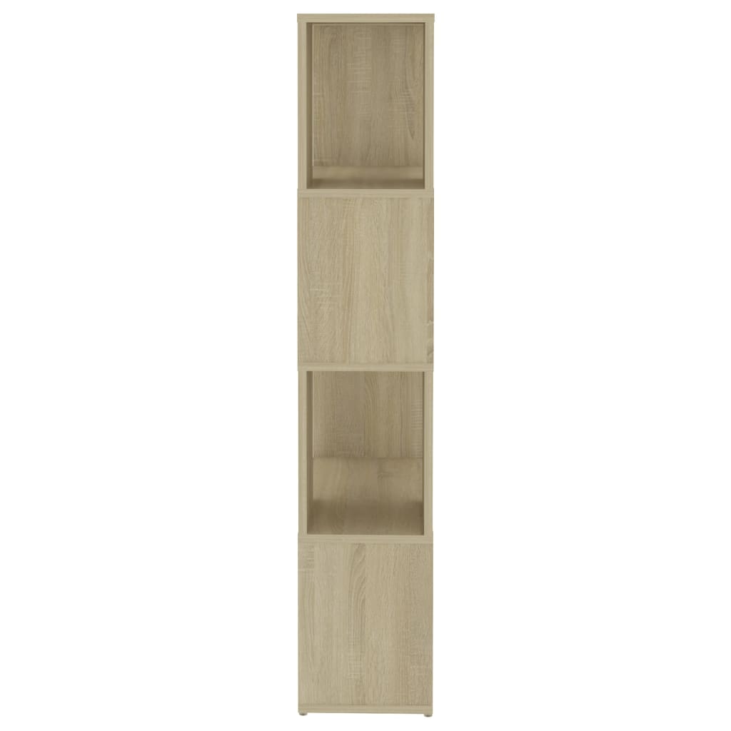 Boekenkast/kamerscherm 60x24x124,5 cm bewerkt hout sonoma eiken is nu te koop bij PeponiXL, paradijselijk wonen!