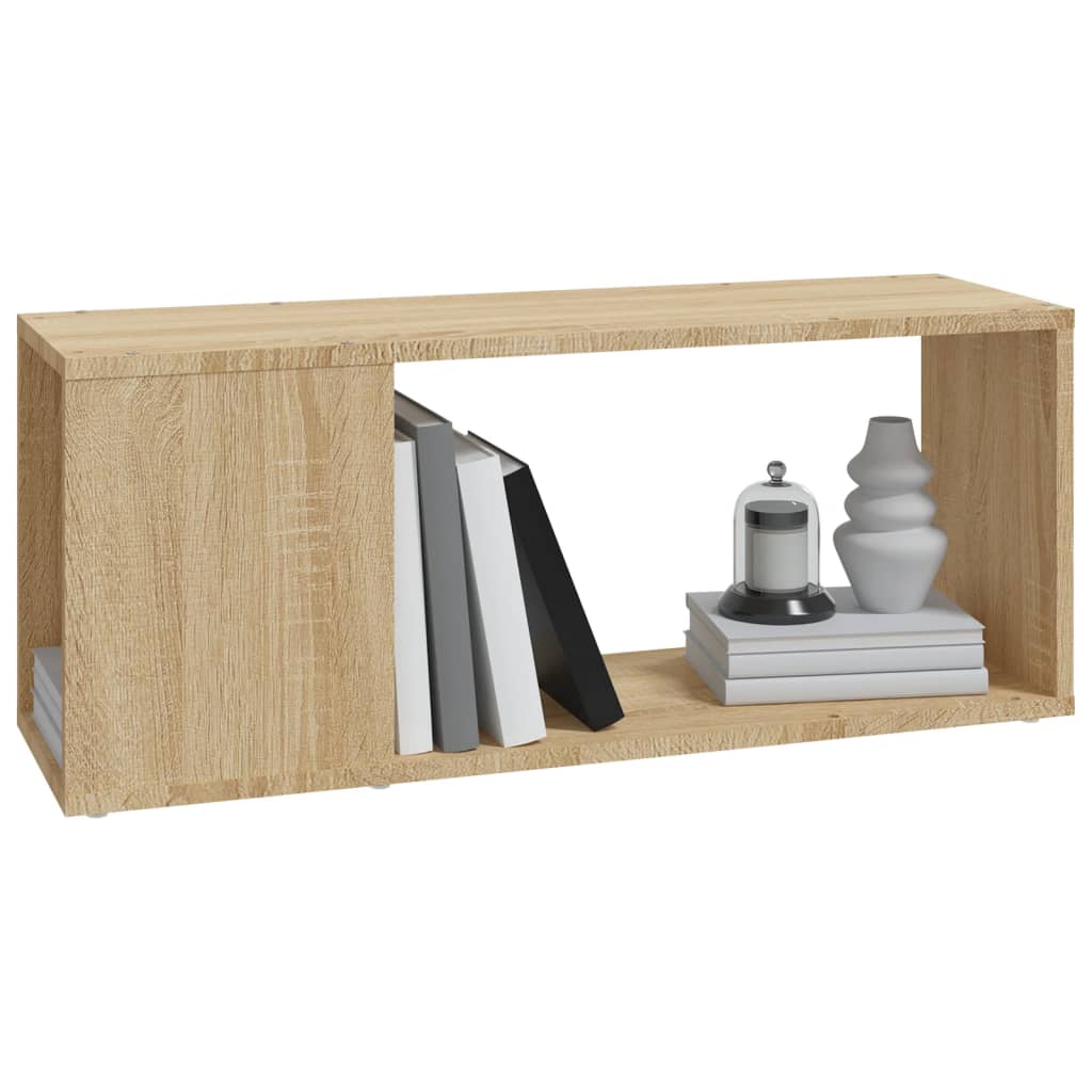 Tv-meubel 80x24x32 cm bewerkt hout sonoma eikenkleurig is nu te koop bij PeponiXL, paradijselijk wonen!