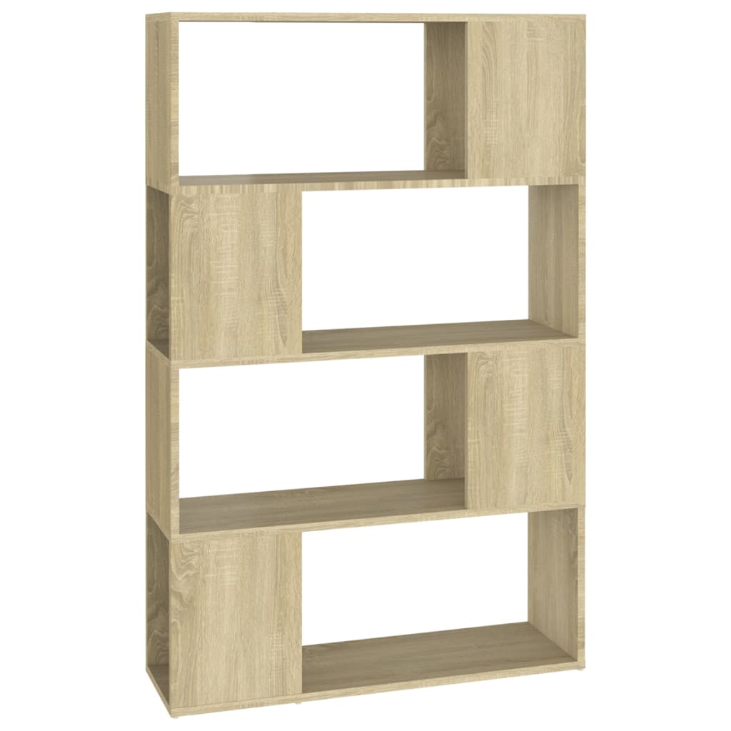 Boekenkast/kamerscherm 80x24x124,5 cm bewerkt hout sonoma eiken is nu te koop bij PeponiXL, paradijselijk wonen!