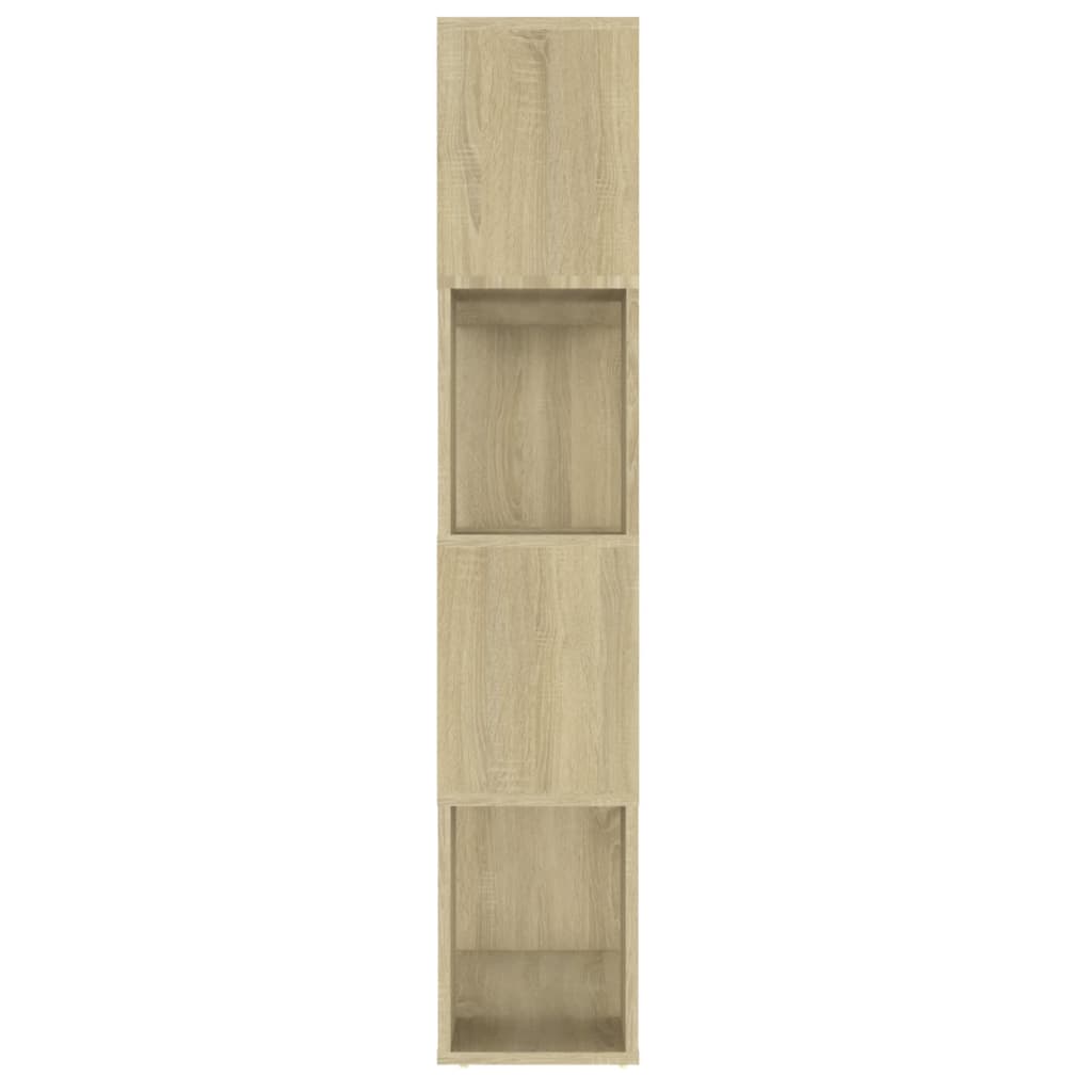Boekenkast/kamerscherm 80x24x124,5 cm bewerkt hout sonoma eiken is nu te koop bij PeponiXL, paradijselijk wonen!