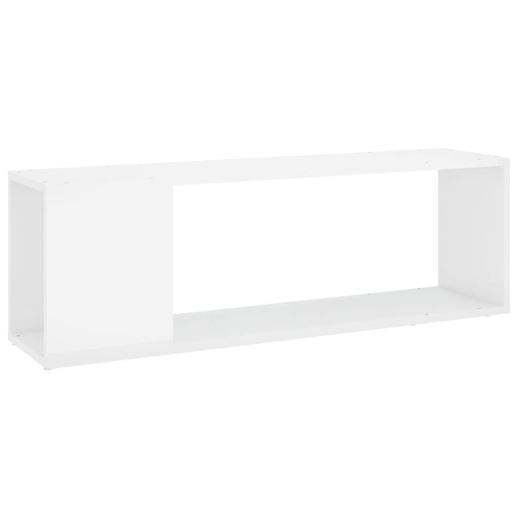 Tv-meubel 100x24x32 cm bewerkt hout hoogglans wit is nu te koop bij PeponiXL, paradijselijk wonen!