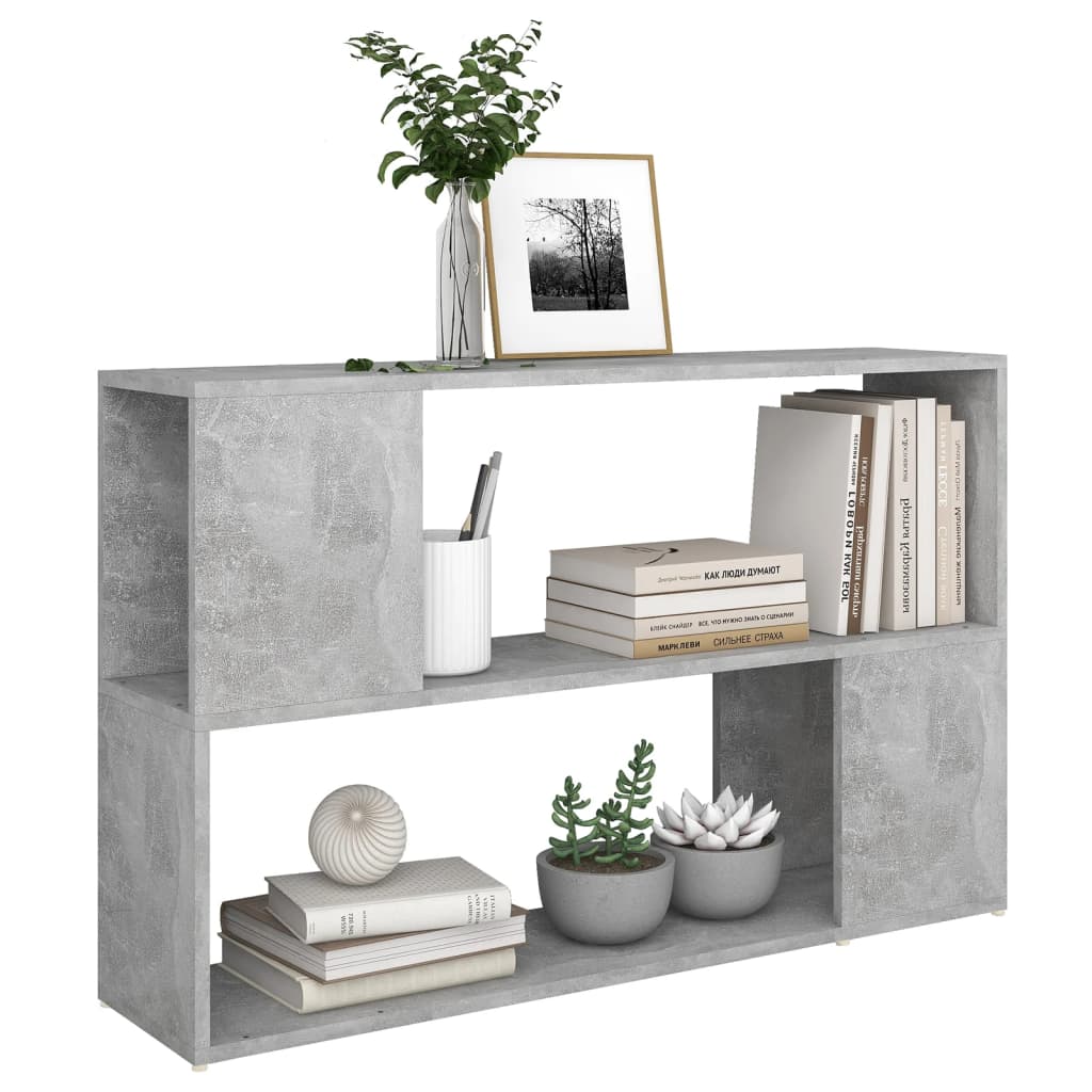 Boekenkast 100x24x63 cm bewerkt hout betongrijs is nu te koop bij PeponiXL, paradijselijk wonen!
