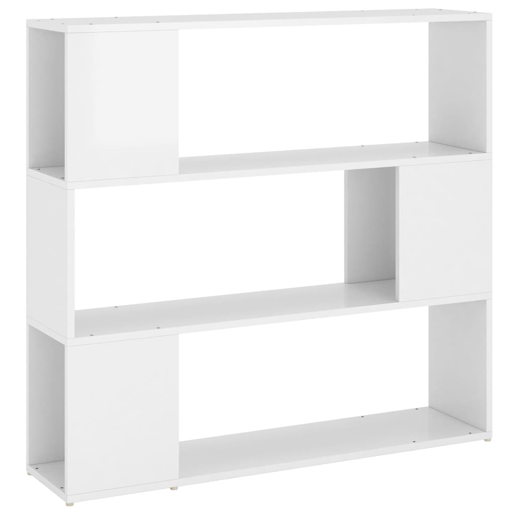 Boekenkast/kamerscherm 100x24x94 cm hoogglans wit is nu te koop bij PeponiXL, paradijselijk wonen!