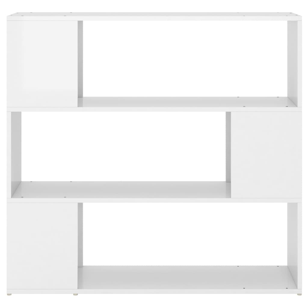 Boekenkast/kamerscherm 100x24x94 cm hoogglans wit is nu te koop bij PeponiXL, paradijselijk wonen!