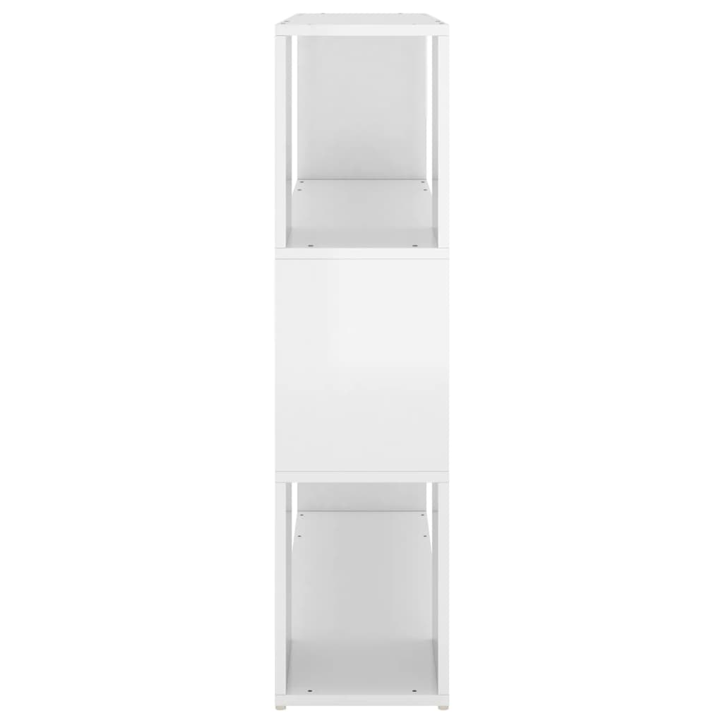 Boekenkast/kamerscherm 100x24x94 cm hoogglans wit is nu te koop bij PeponiXL, paradijselijk wonen!