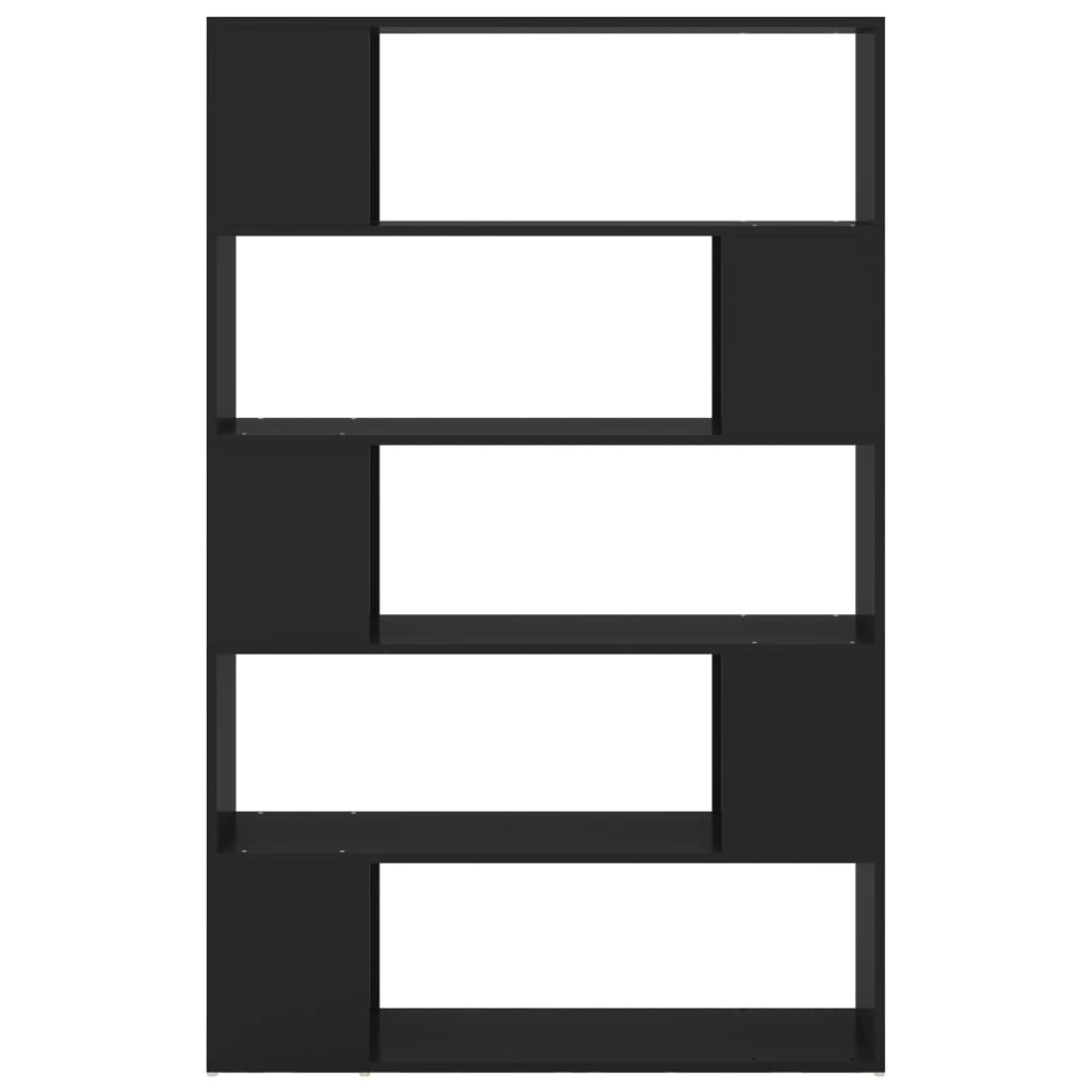 Boekenkast/kamerscherm 100x24x155 cm bewerkt hout zwart is nu te koop bij PeponiXL, paradijselijk wonen!