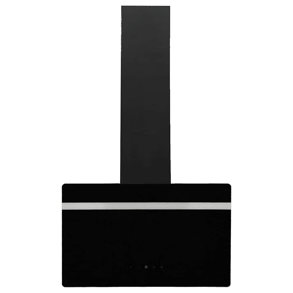 Wandafzuigkap 60 cm staal en gehard glas zwart is nu te koop bij PeponiXL, paradijselijk wonen!