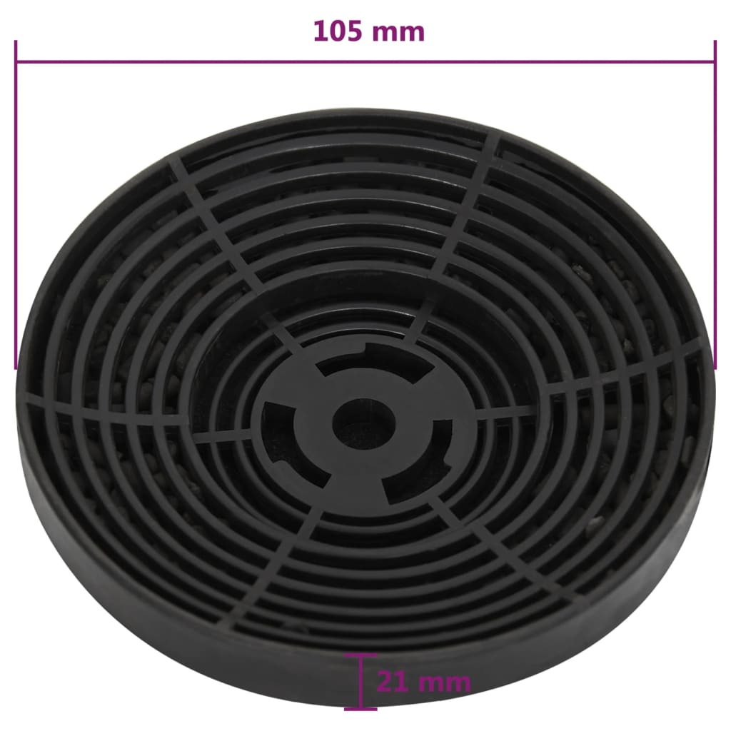 Koolstoffilters voor afzuigkap 2 st 105x21 mm is nu te koop bij PeponiXL, paradijselijk wonen!
