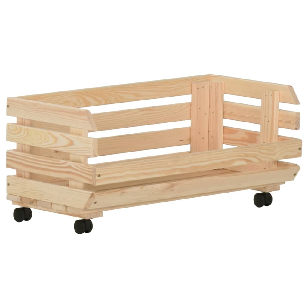 Groentetrolley 77x30x80 cm massief grenenhout is nu te koop bij PeponiXL, paradijselijk wonen!