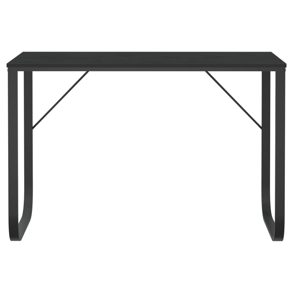 Computerbureau 110x60x73 cm spaanplaat zwart is nu te koop bij PeponiXL, paradijselijk wonen!