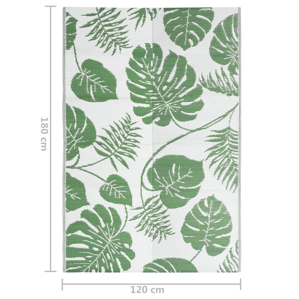 Buitenkleed ARAKIL 120x180 cm polypropeen groen is nu te koop bij PeponiXL, paradijselijk wonen!