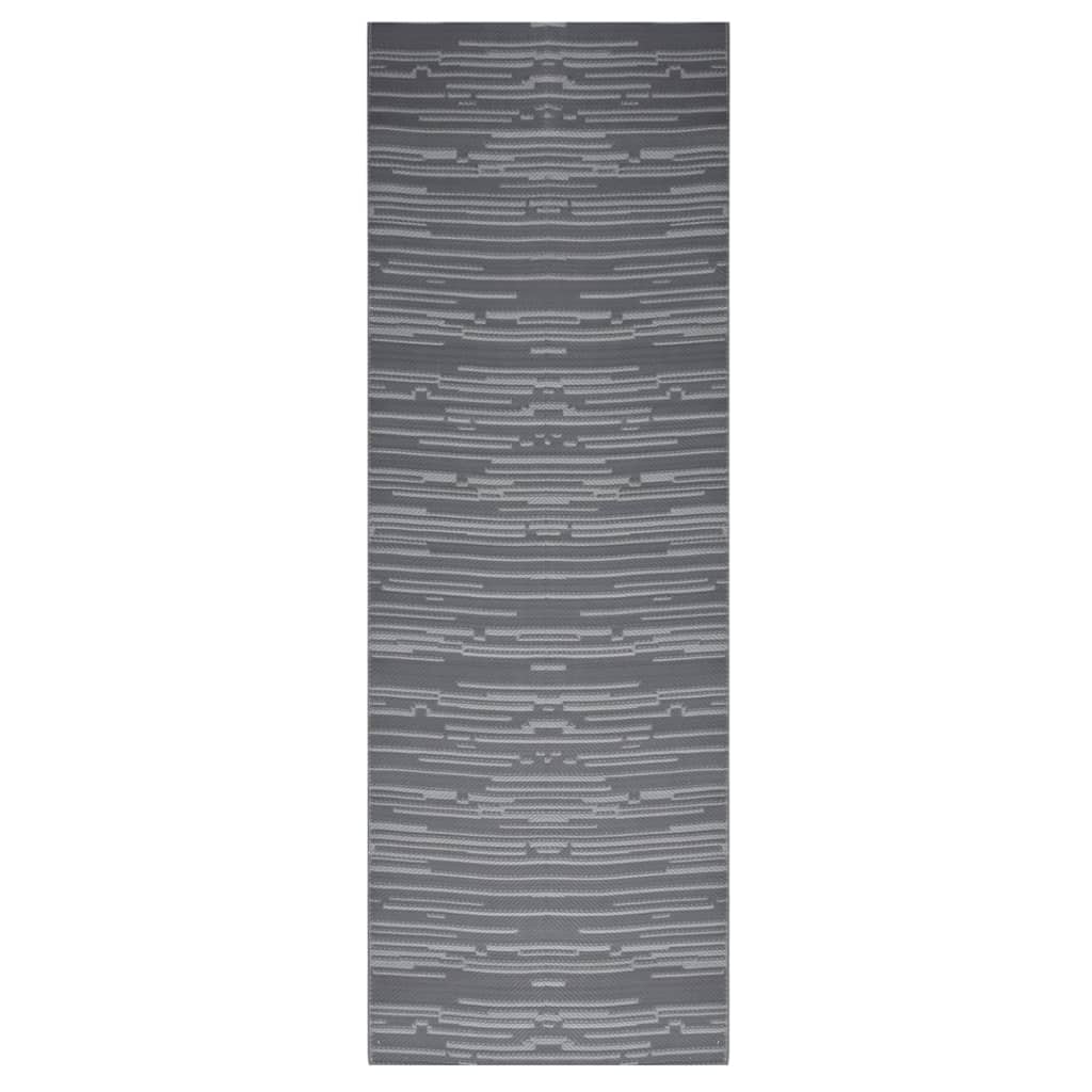 Buitenkleed ARAKIL 80x250 cm polypropeen antracietkleurig is nu te koop bij PeponiXL, paradijselijk wonen!