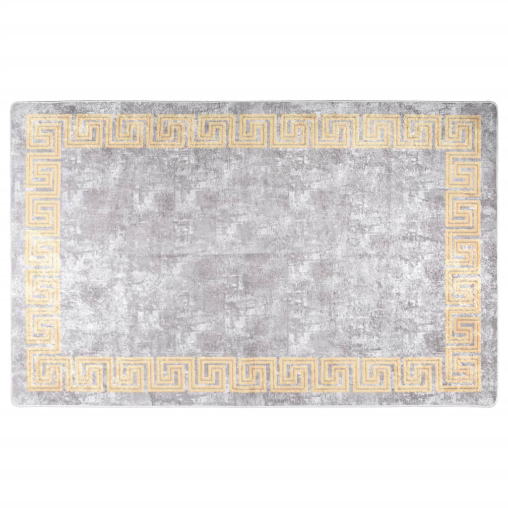 Vloerkleed wasbaar 160x230 cm grijs is nu te koop bij PeponiXL, paradijselijk wonen!
