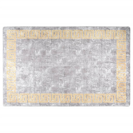 Vloerkleed wasbaar 160x230 cm grijs is nu te koop bij PeponiXL, paradijselijk wonen!