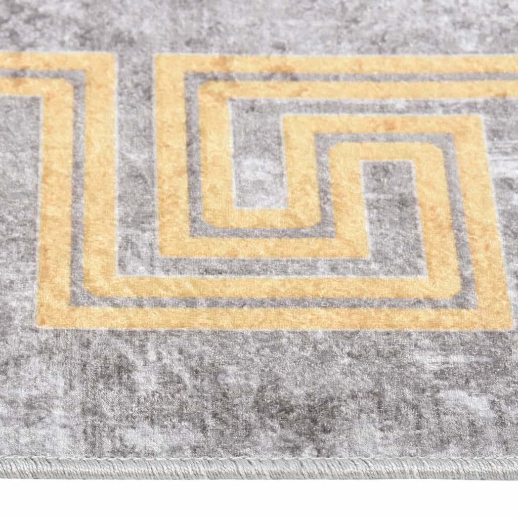 Vloerkleed wasbaar 160x230 cm grijs is nu te koop bij PeponiXL, paradijselijk wonen!