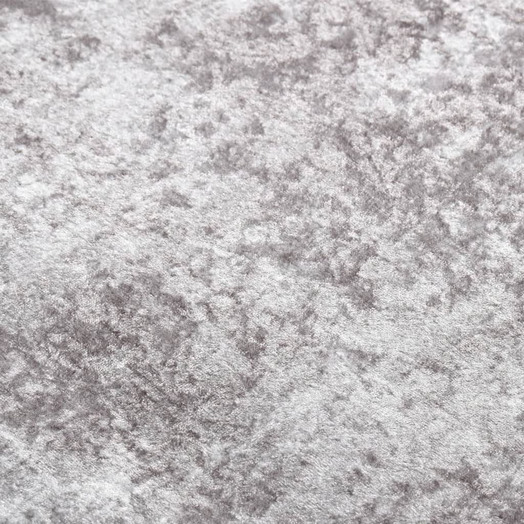 Vloerkleed wasbaar 160x230 cm grijs is nu te koop bij PeponiXL, paradijselijk wonen!