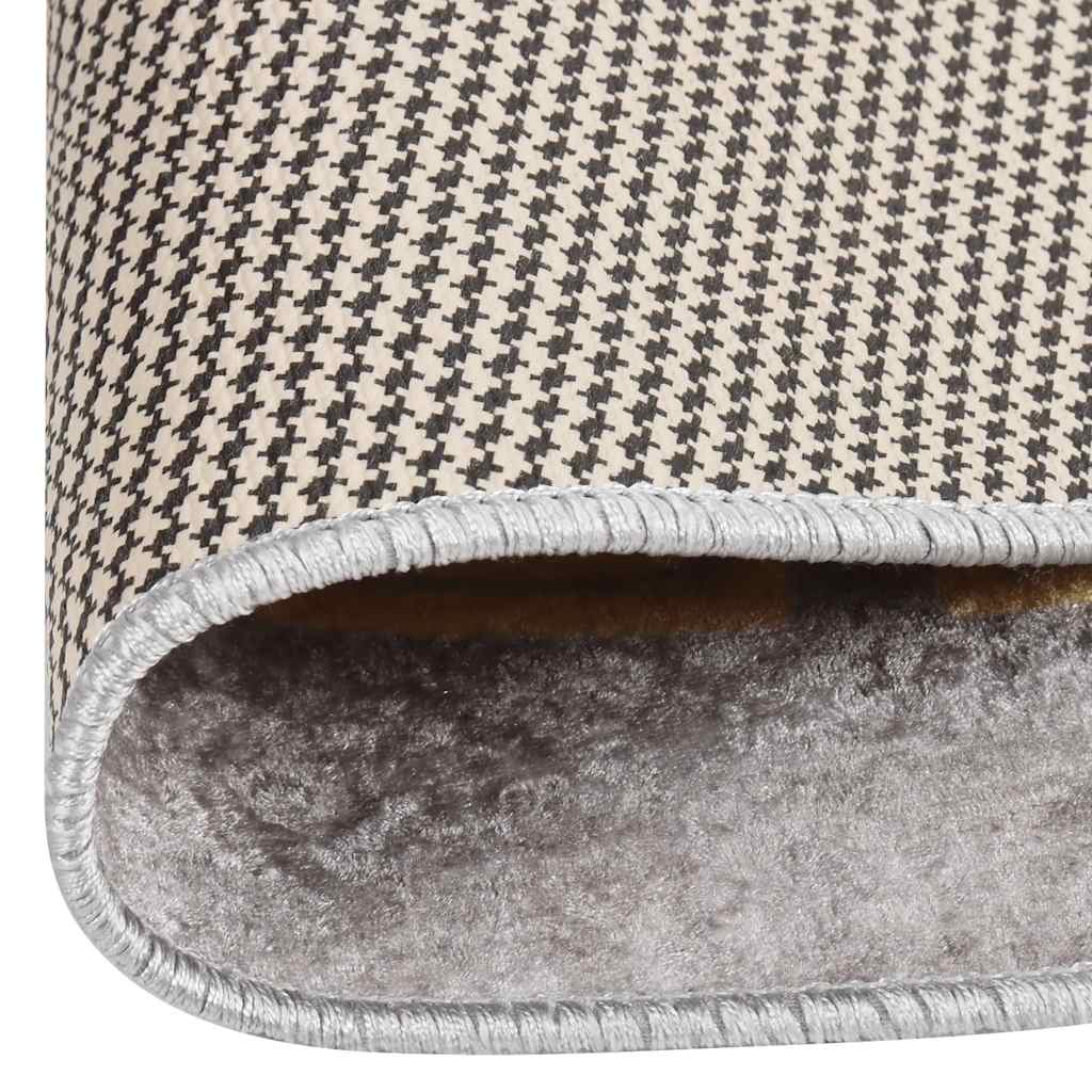 Vloerkleed wasbaar ø120 cm grijs is nu te koop bij PeponiXL, paradijselijk wonen!