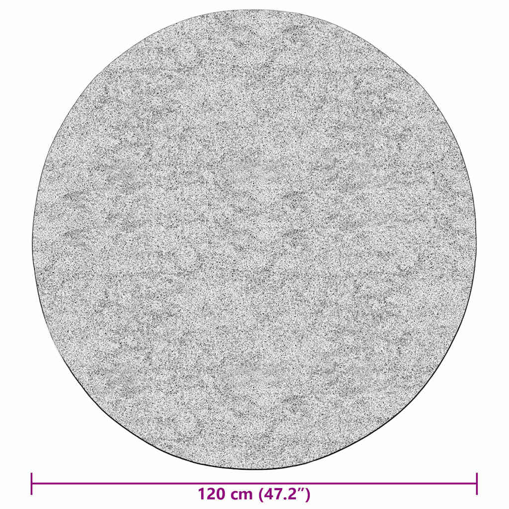 Vloerkleed wasbaar ø120 cm grijs is nu te koop bij PeponiXL, paradijselijk wonen!