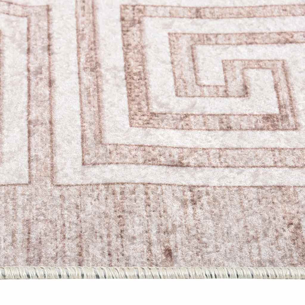 Vloerkleed wasbaar 80x150 cm beige is nu te koop bij PeponiXL, paradijselijk wonen!