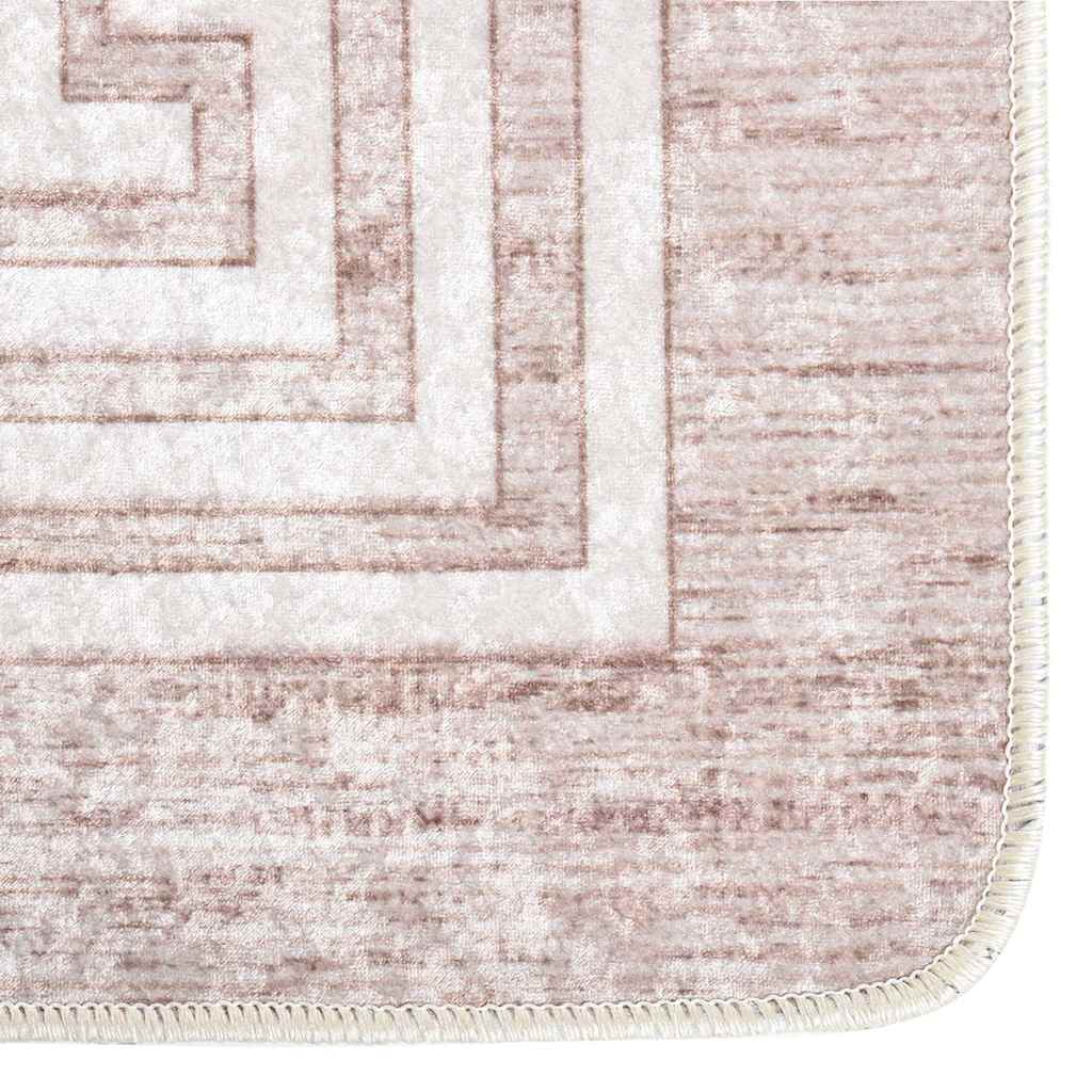 Vloerkleed wasbaar 80x150 cm beige is nu te koop bij PeponiXL, paradijselijk wonen!