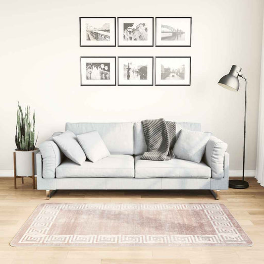 Vloerkleed wasbaar 80x150 cm beige is nu te koop bij PeponiXL, paradijselijk wonen!