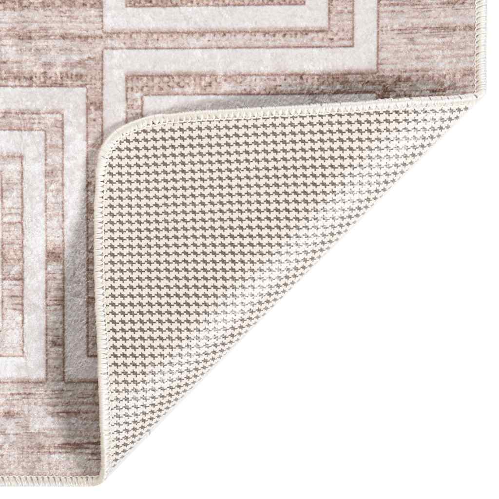 Vloerkleed wasbaar anti-slip 160x230 cm beige is nu te koop bij PeponiXL, paradijselijk wonen!