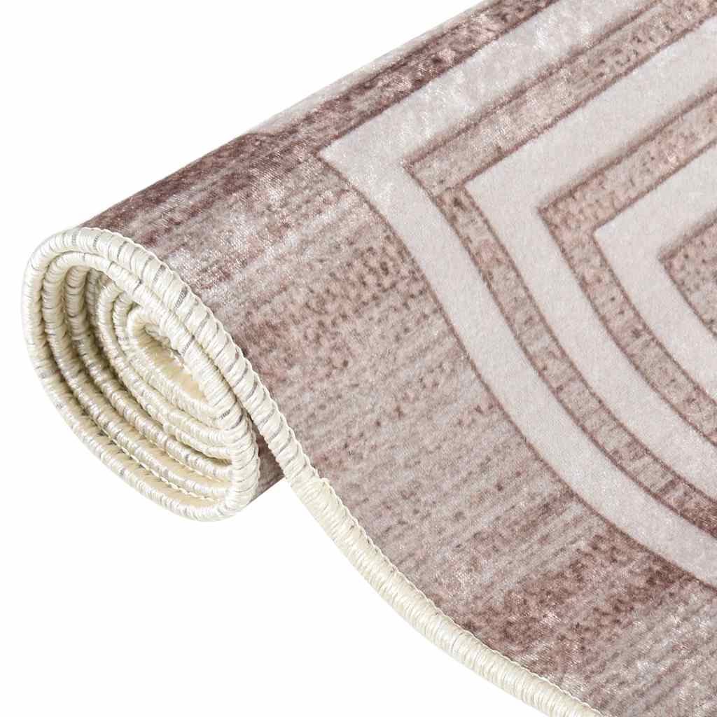 Vloerkleed wasbaar anti-slip 160x230 cm beige is nu te koop bij PeponiXL, paradijselijk wonen!