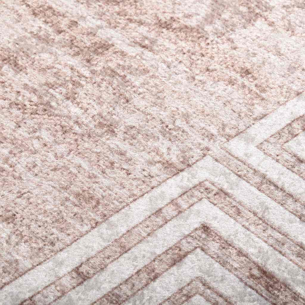 Vloerkleed wasbaar anti-slip 160x230 cm beige is nu te koop bij PeponiXL, paradijselijk wonen!