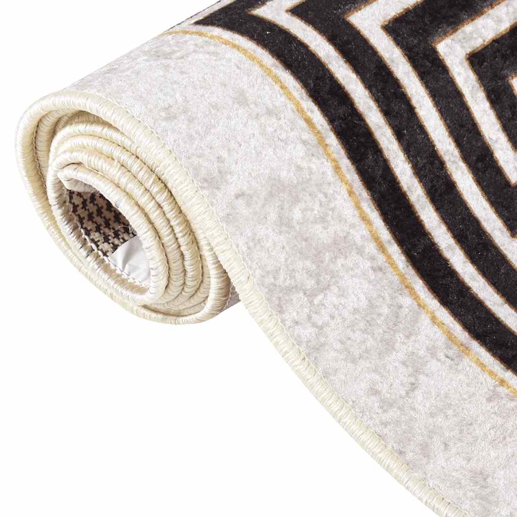 Vloerkleed wasbaar 80x300 cm lichtbeige is nu te koop bij PeponiXL, paradijselijk wonen!