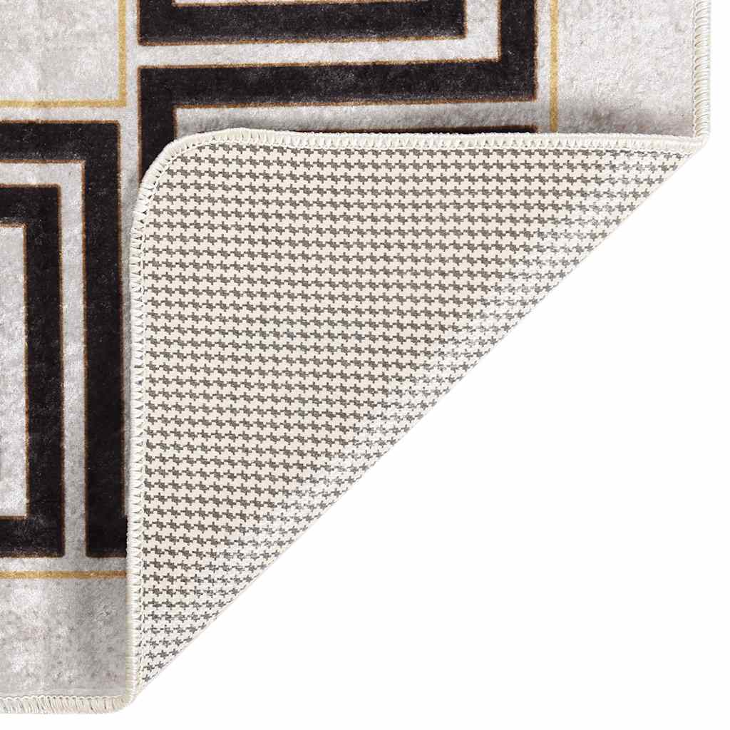 Vloerkleed wasbaar 120x180 cm lichtbeige is nu te koop bij PeponiXL, paradijselijk wonen!