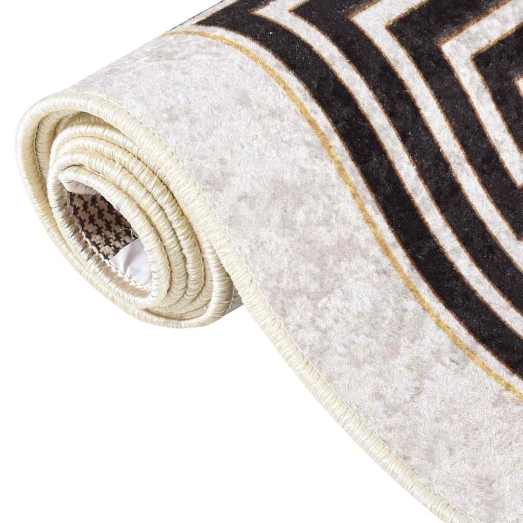 Vloerkleed wasbaar 120x180 cm lichtbeige is nu te koop bij PeponiXL, paradijselijk wonen!