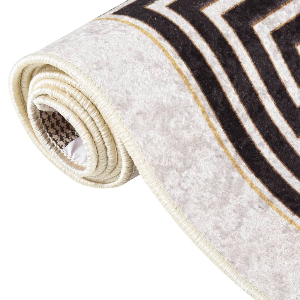 Vloerkleed wasbaar 160x230 cm lichtbeige is nu te koop bij PeponiXL, paradijselijk wonen!