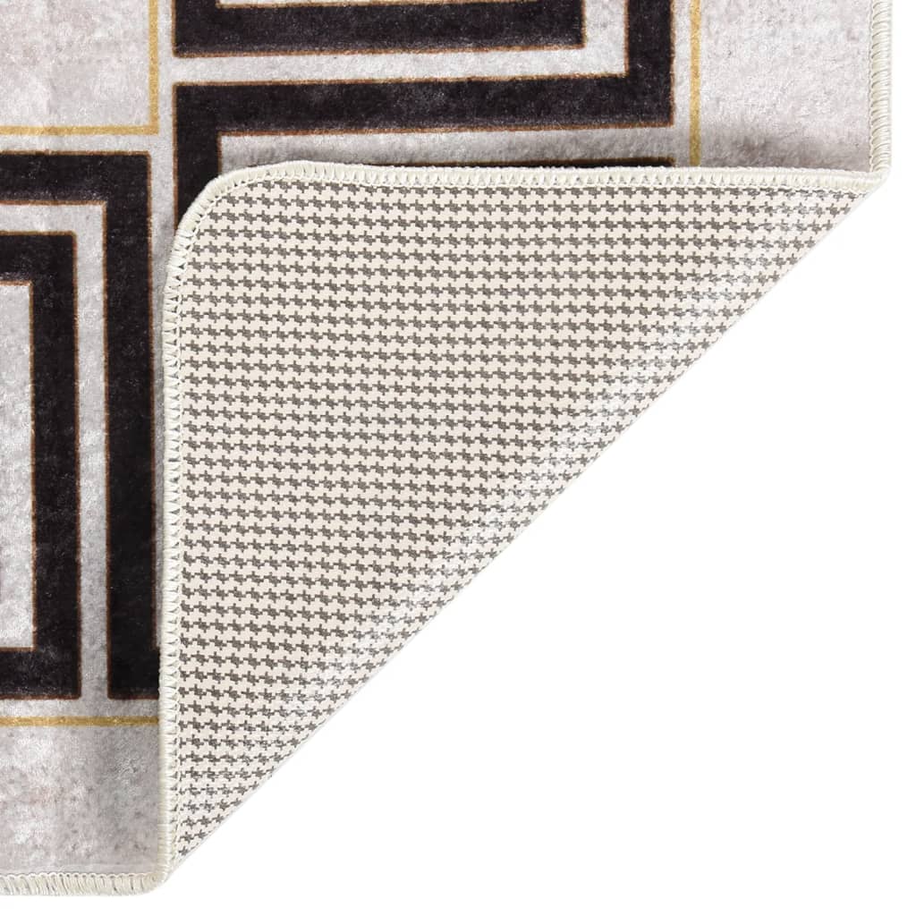 Vloerkleed wasbaar 160x230 cm lichtbeige is nu te koop bij PeponiXL, paradijselijk wonen!