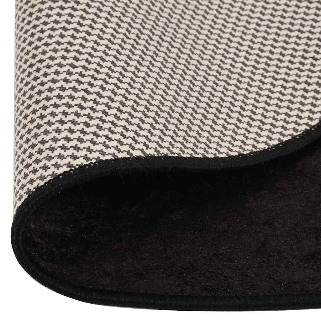 Vloerkleed wasbaar ø120 cm antracietkleurig is nu te koop bij PeponiXL, paradijselijk wonen!