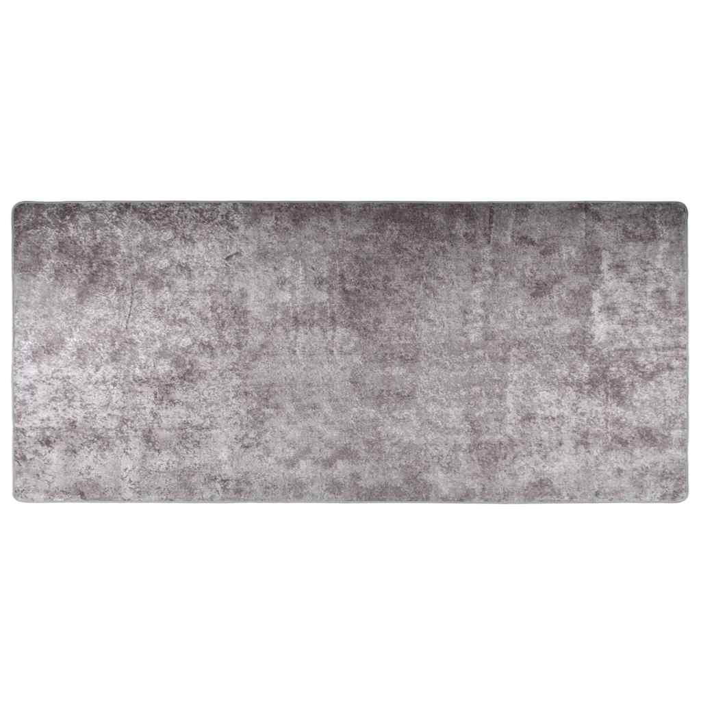 Vloerkleed wasbaar 80x300 cm grijs is nu te koop bij PeponiXL, paradijselijk wonen!