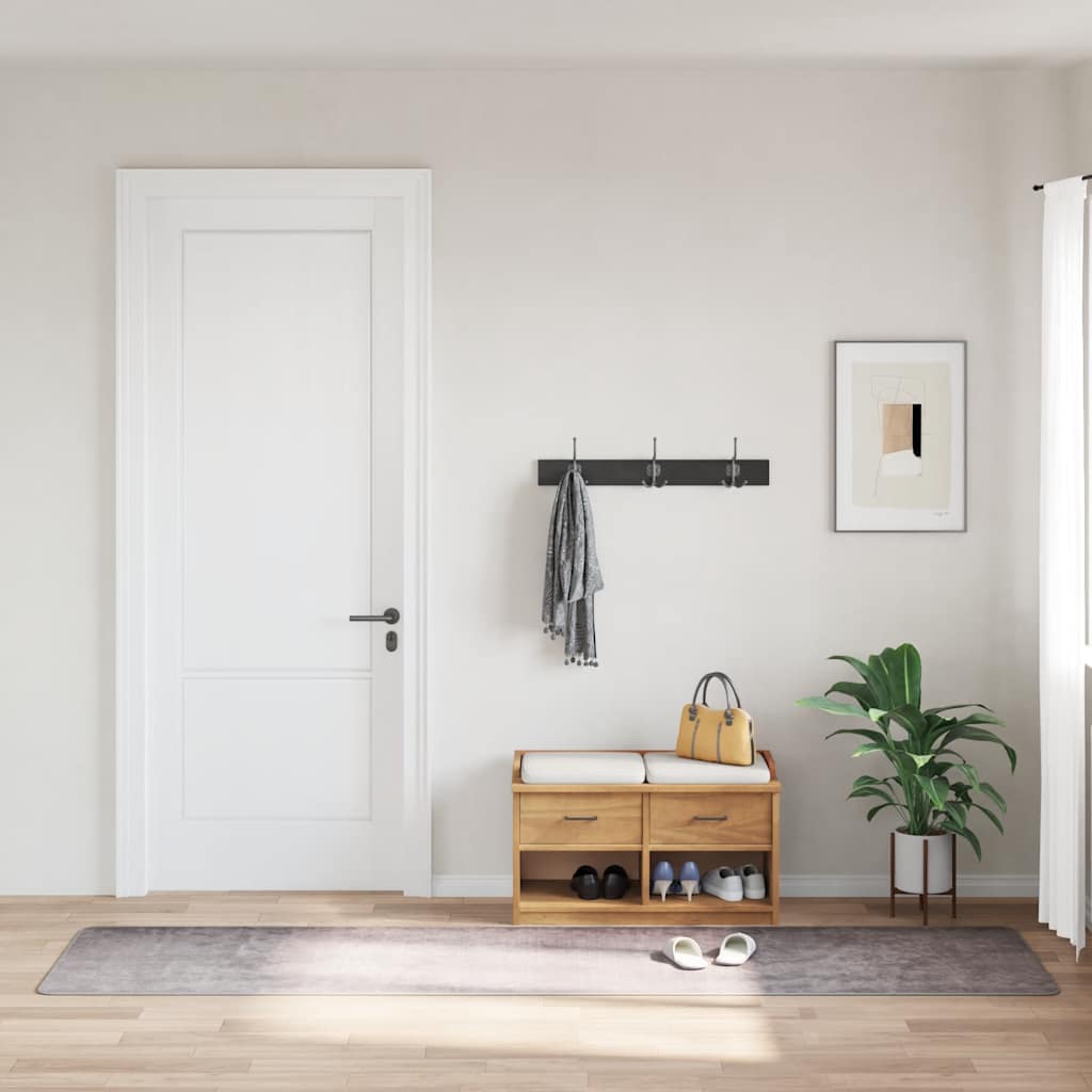 Vloerkleed wasbaar 80x300 cm grijs is nu te koop bij PeponiXL, paradijselijk wonen!