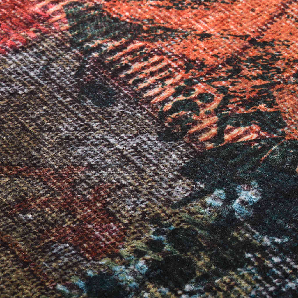 Vloerkleed wasbaar patchwork 80x150 cm meerkleurig is nu te koop bij PeponiXL, paradijselijk wonen!
