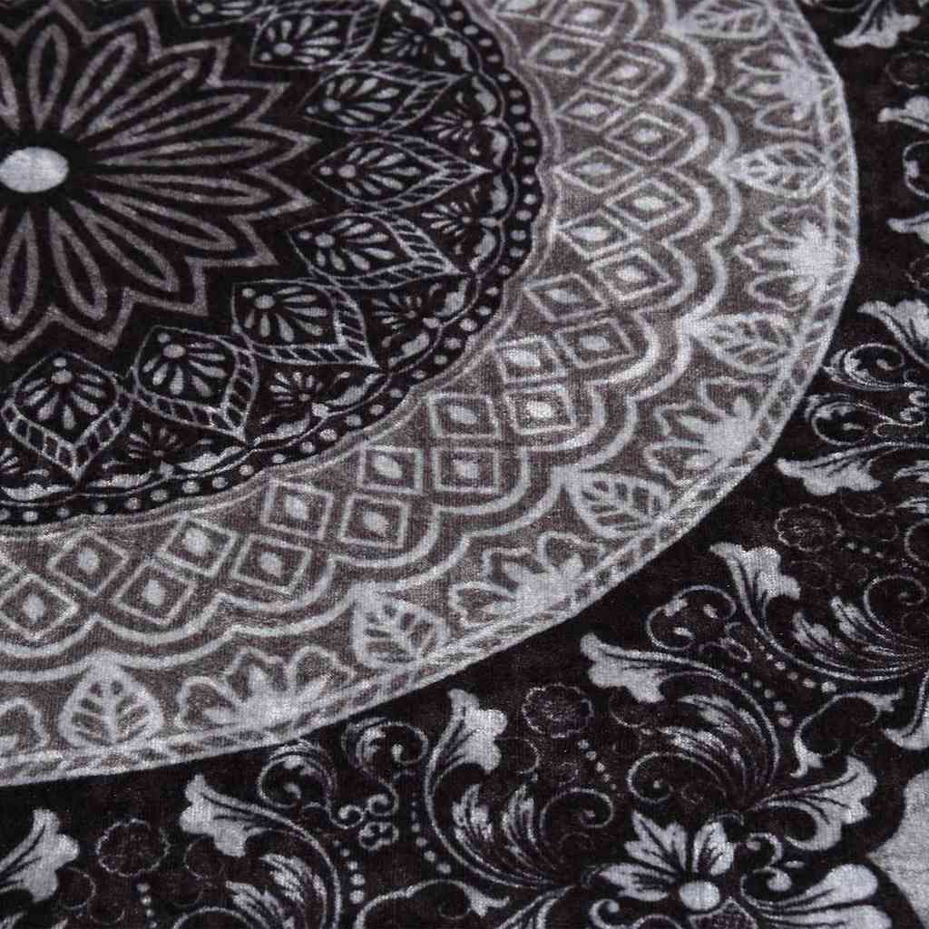 Vloerkleed wasbaar anti-slip ø120 cm meerkleurig is nu te koop bij PeponiXL, paradijselijk wonen!