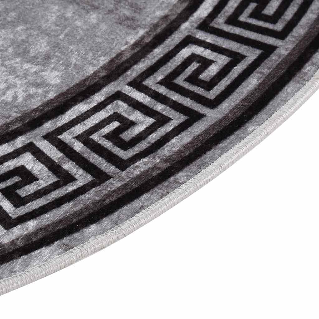Vloerkleed wasbaar anti-slip ø120 cm meerkleurig is nu te koop bij PeponiXL, paradijselijk wonen!