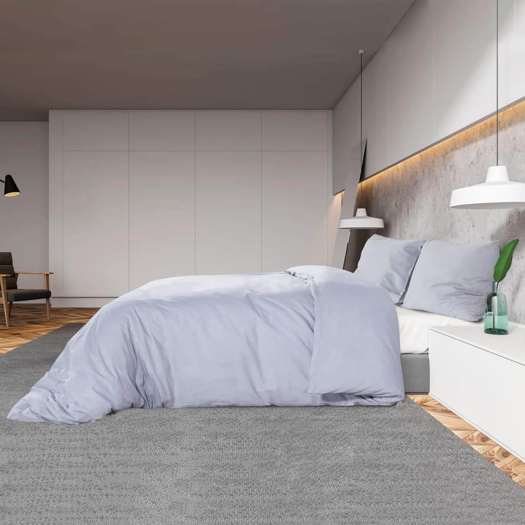 Dekbedovertrekset lichtgewicht 220x240 cm microvezel grijs is nu te koop bij PeponiXL, paradijselijk wonen!