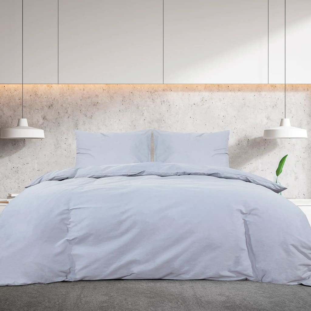 Dekbedovertrekset lichtgewicht 260x240 cm microvezel grijs is nu te koop bij PeponiXL, paradijselijk wonen!