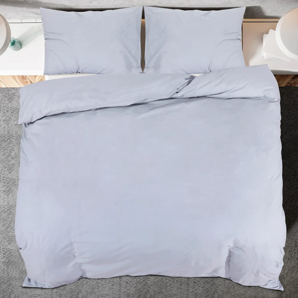 Dekbedovertrekset lichtgewicht 260x240 cm microvezel grijs is nu te koop bij PeponiXL, paradijselijk wonen!