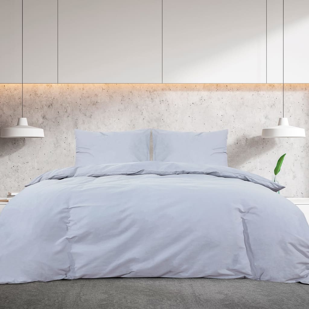 Dekbedovertrekset lichtgewicht 200x220 cm microvezel grijs is nu te koop bij PeponiXL, paradijselijk wonen!