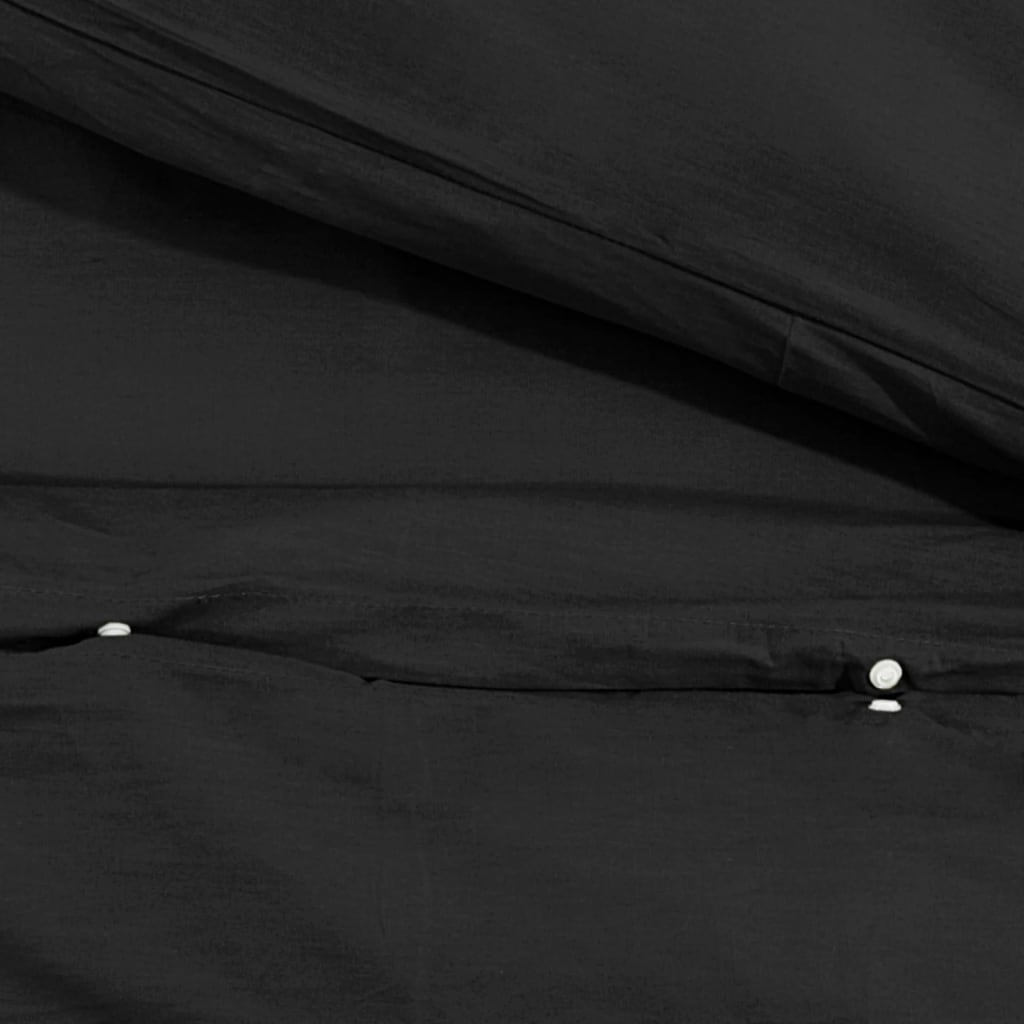 Dekbedovertrekset lichtgewicht 200x200 cm microvezel zwart is nu te koop bij PeponiXL, paradijselijk wonen!