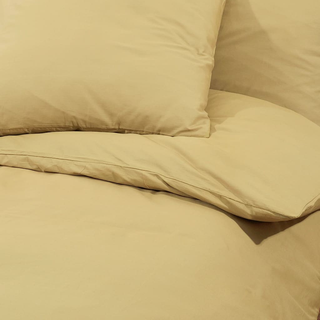 Dekbedovertrekset lichtgewicht 135x200 cm microvezel taupe is nu te koop bij PeponiXL, paradijselijk wonen!