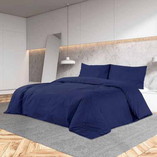Dekbedovertrekset 220x240 cm microvezel marineblauw is nu te koop bij PeponiXL, paradijselijk wonen!